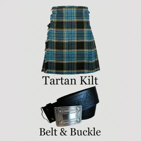 Anderson Tartan Kilt With Kilt Belt And Buckle
