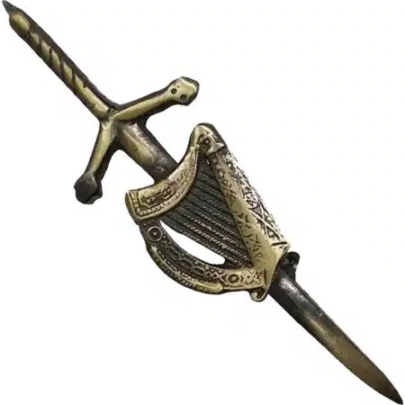 Antique Irish Harp Kilt Pin