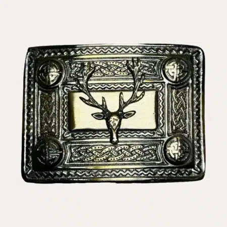 Antique Stag Head Buckle