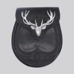 Black Stag Head Sporran