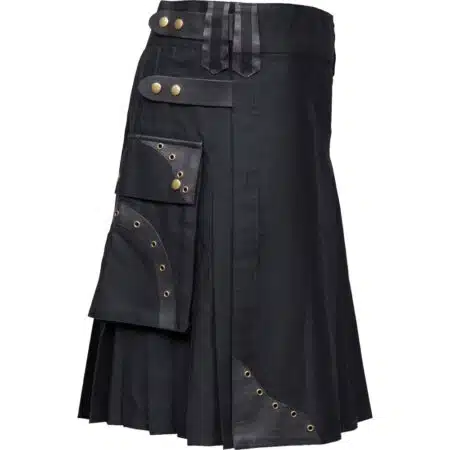 Box Pleated Hybrid Cargo Kilt