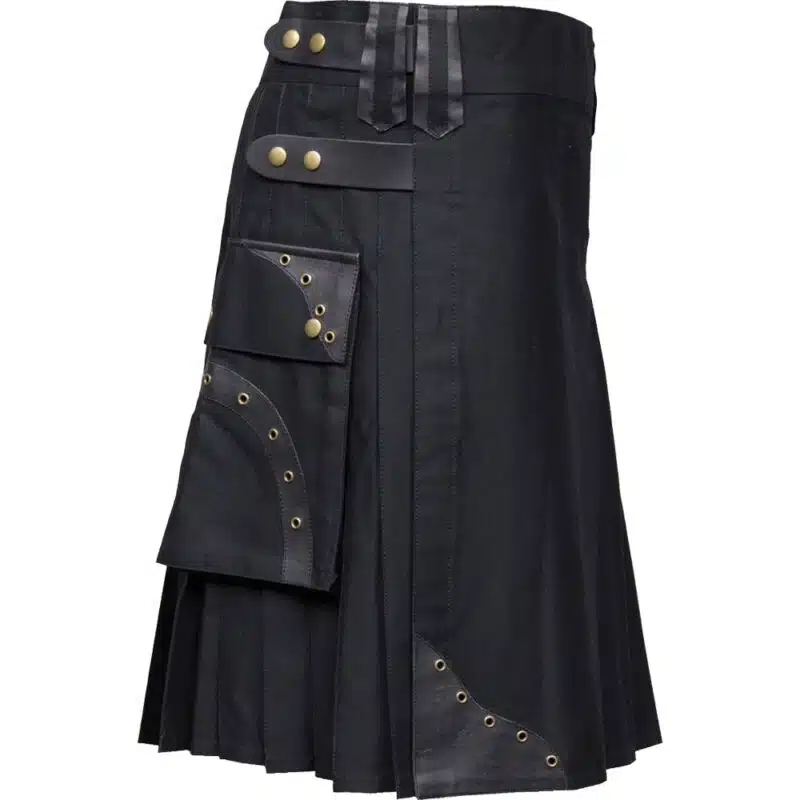 Box Pleated Hybrid Cargo Kilt