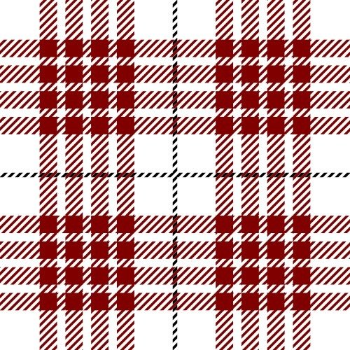 Buchanan Red and White Plaid tartan