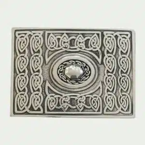 Celtic Chrome Kilt Buckle