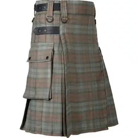 Choose Your Tartan Utility Kilt with Leather Straps