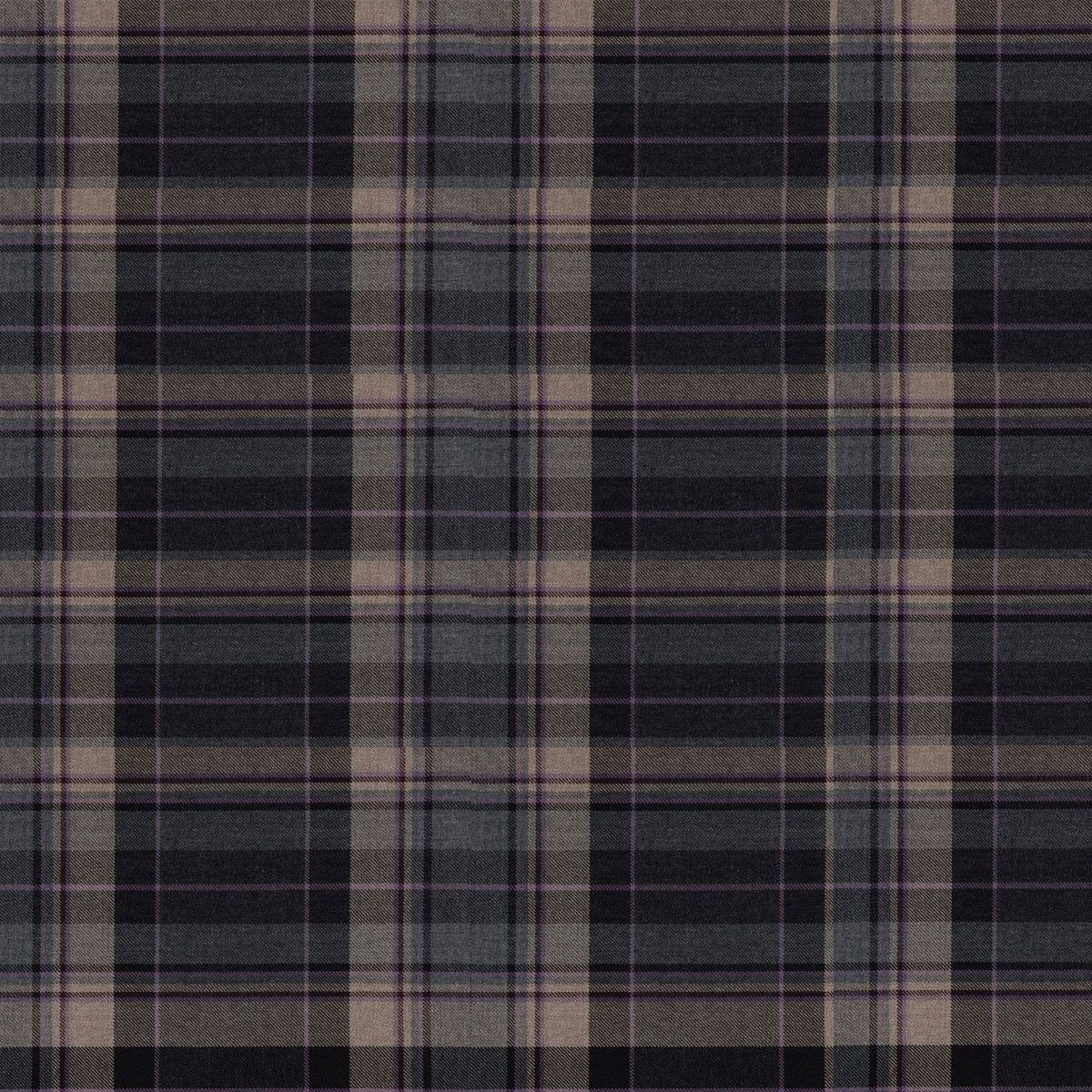 Clunie Burn Charcoal tartan swatch