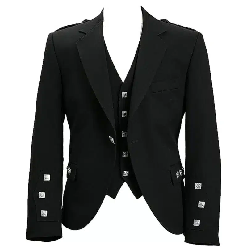 Crail Black Poly Wool Jacket