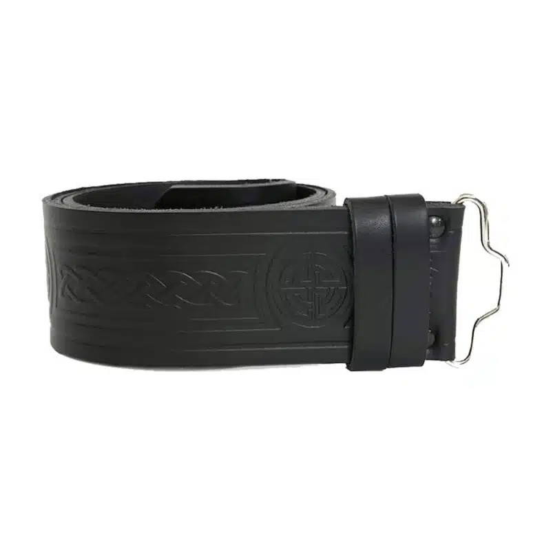 Embossed Kilt Leather Belt