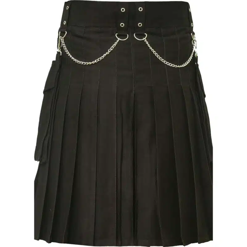 Famous Cargo Utility Kilt With Golden Chains - Image 2