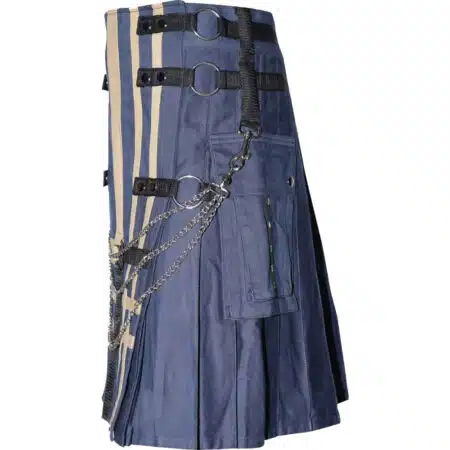 Fashion Utility Kilt With Chains