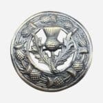 Fly Plaid Badge Brooch