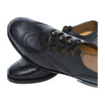 black ghillie brogues