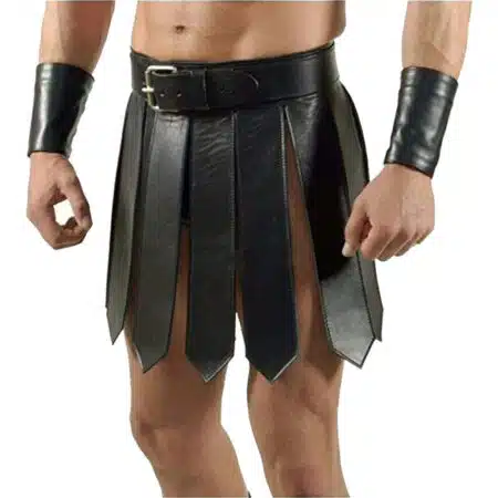 Gladiator Leather Kilt For Men