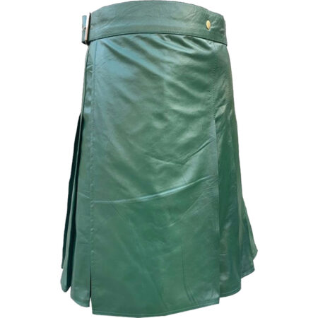 Green Leather Kilt