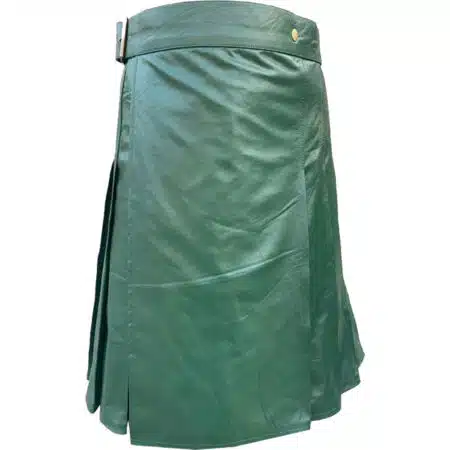 Green Leather Kilt