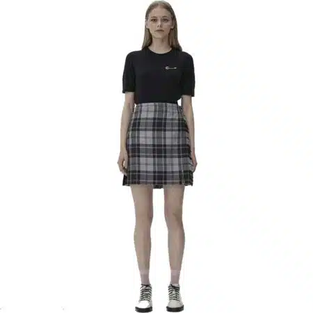 Grey Tartan Kilt For Women