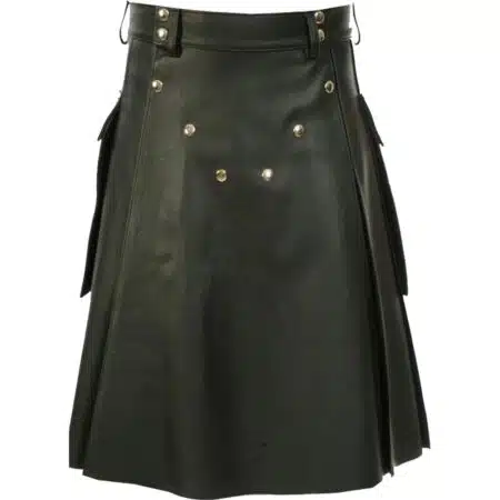 Handmade 100% Genune Leather Kilt