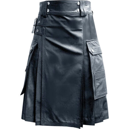 Handmade Real Leather Kilt