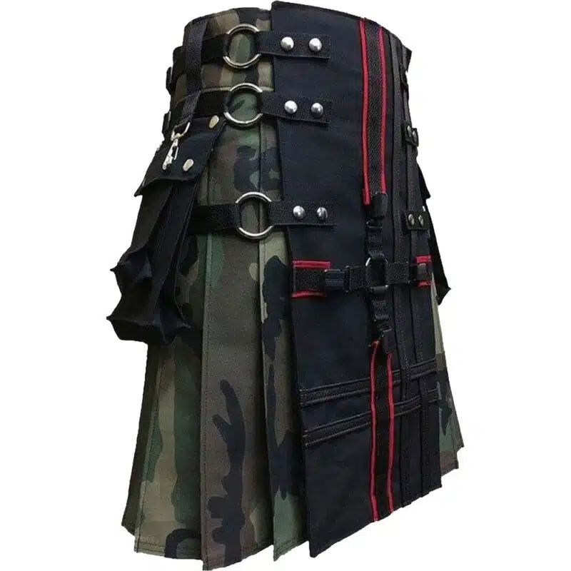 Interchangeable Camouflage Gothic Utility Kilt