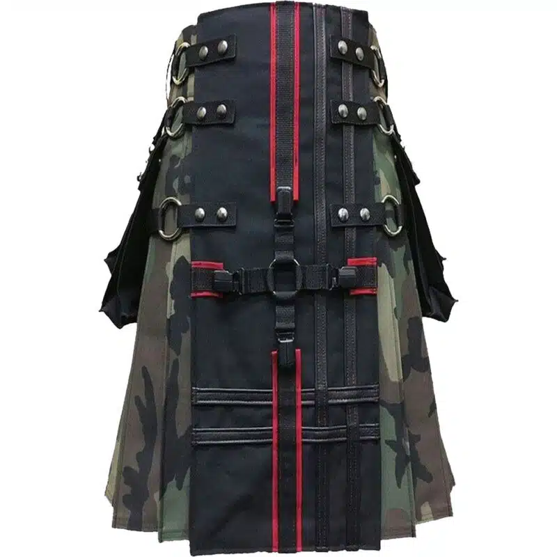 Interchangeable Camouflage Gothic Utility Kilt