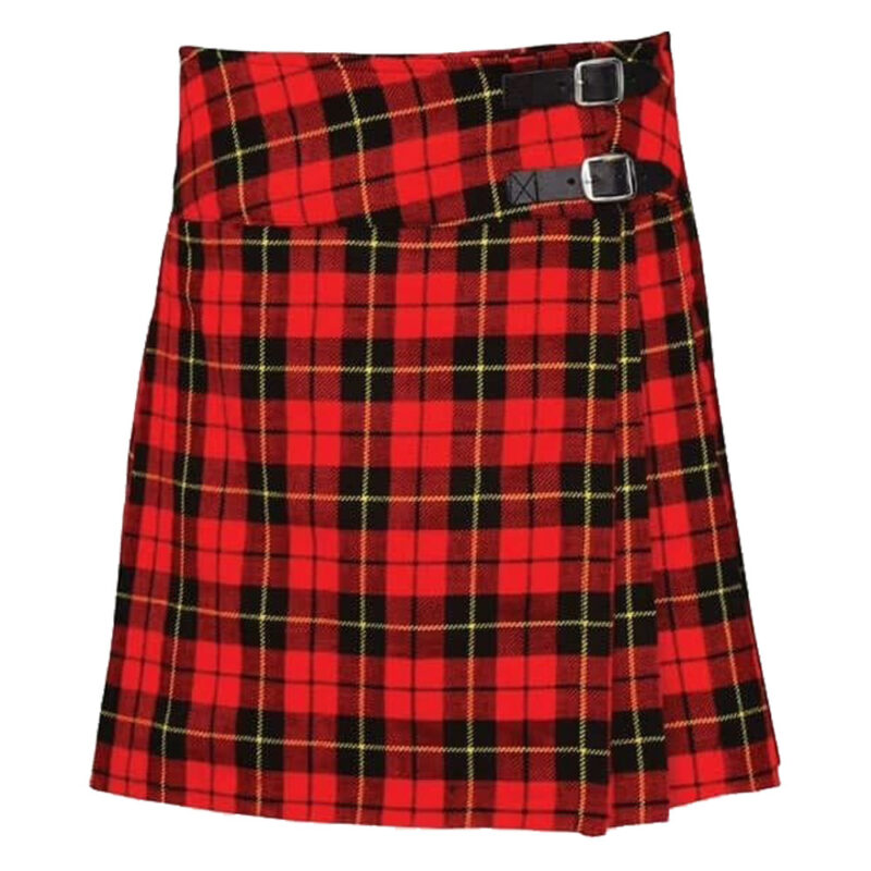 Ladies Women Wallece Tartan Pleated Billie Kilt Skirt