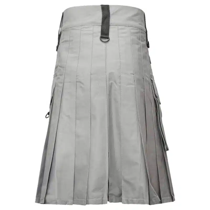 Men Fashion Grey Utility Kilt