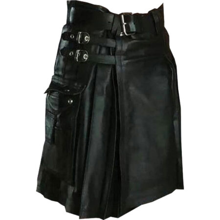 Mens Leather Kilt