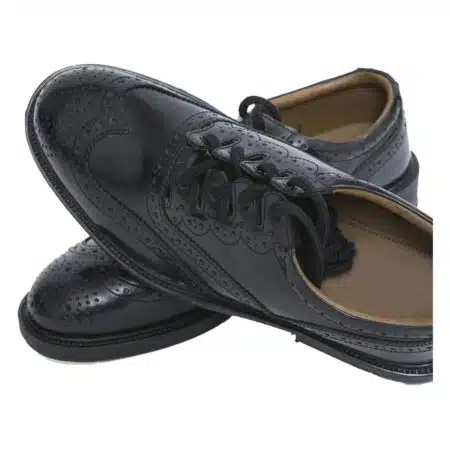 Mens Scottish Leather Ghillie Brogues Kilt Shoes