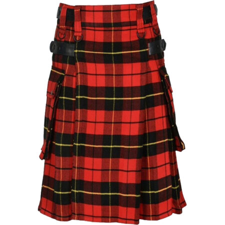 Men's Scottish Utility Kilt with Cargo Pockets - Wallace Tartan