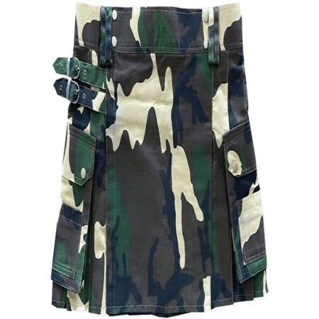 New Woodland Camo Kilt For Men