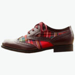 brown matching tartan brogues