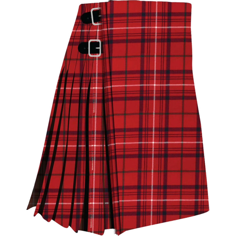 Rose Red Modern Tartan Kilt