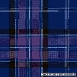 Scottish Thistle tartan swatch
