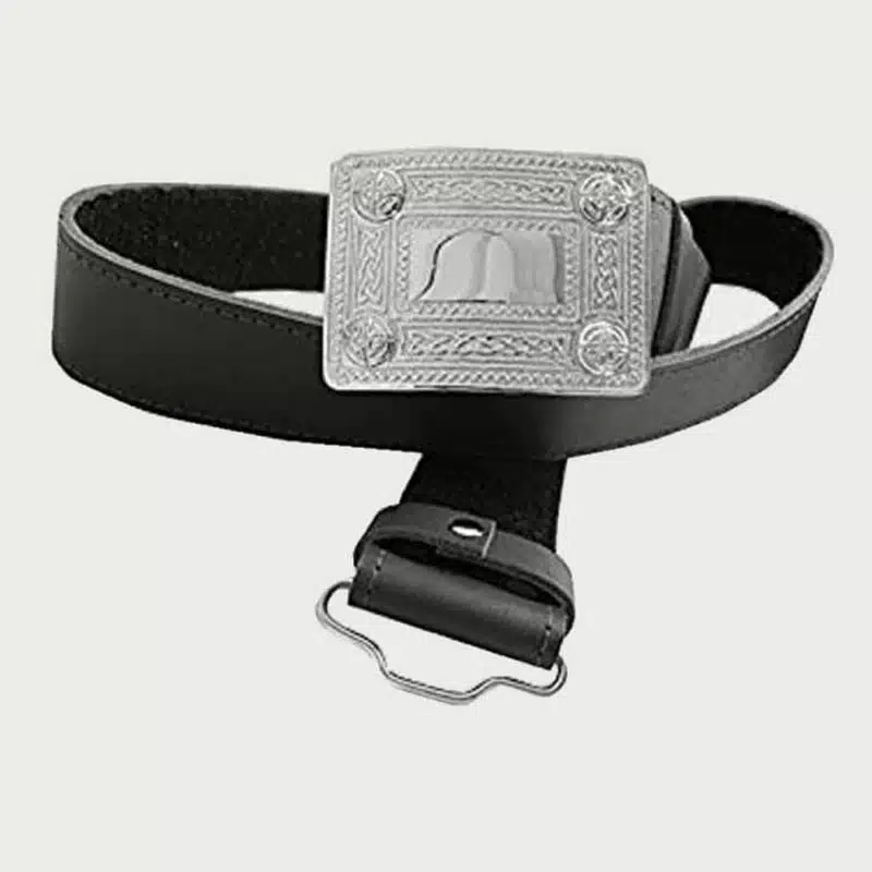 Kilt Belt Belt With Silver Buckle