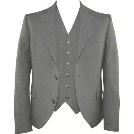 Tailored Grey Argyll and Waistcoat Set
