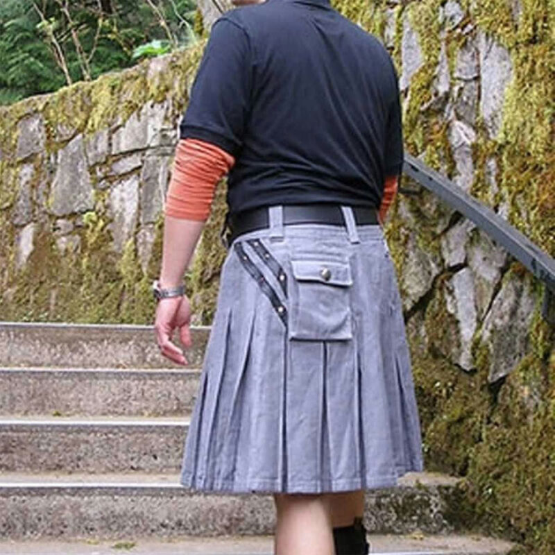 Winter Grey Sweat Modern Kilt