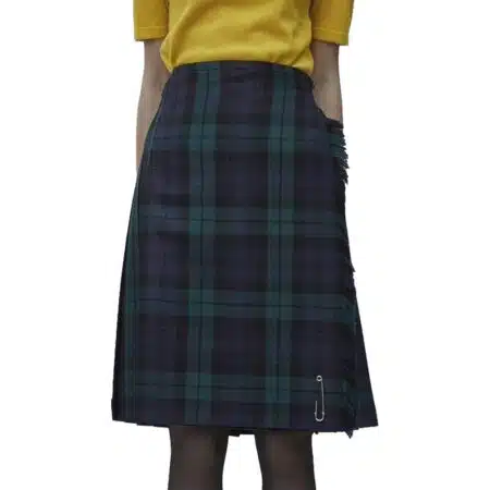 Women Black Watch Tartan Kilt