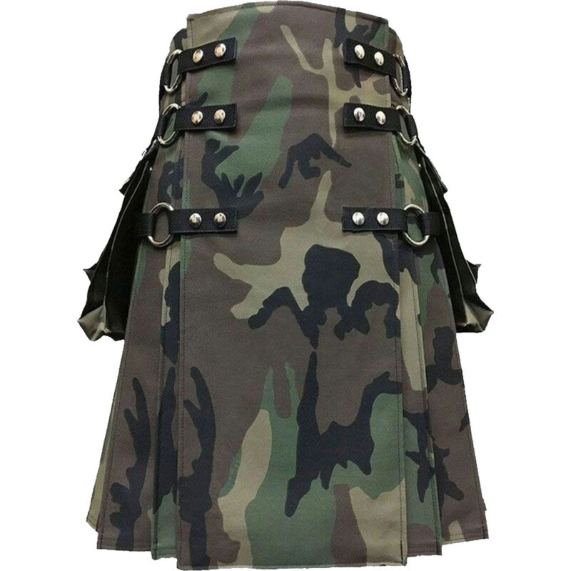 Woodland Camouflage Gothic Kilt