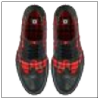 Black Matching Tartan Brogues