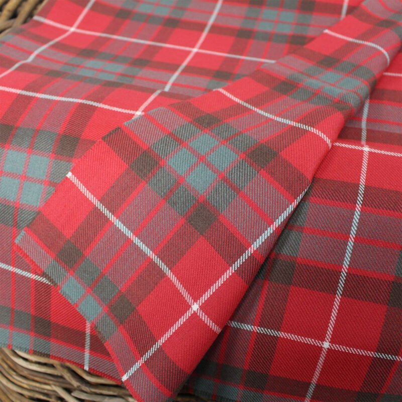 Fraser Red Muted Scottish Tartan