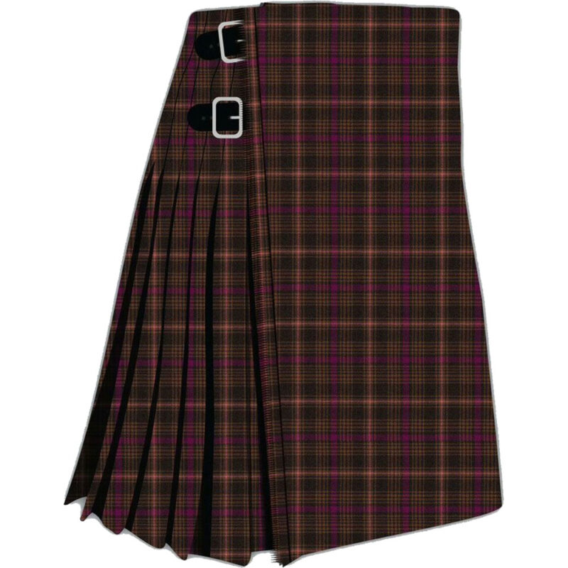 Hebridean Salmon Herringbone Tartan Kilt