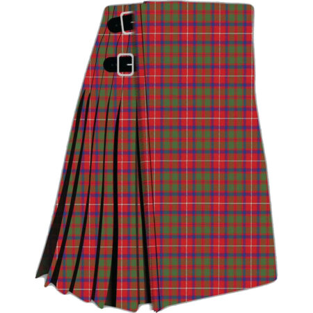 Shaw Red Modern Tartan Kilt