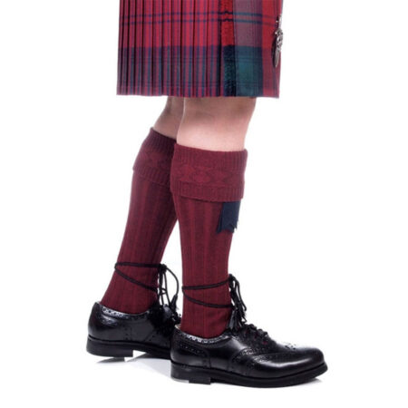 Wool Burgundy Kilt Hose