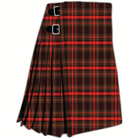 Highland Peat Herringbone Tartan Kilt