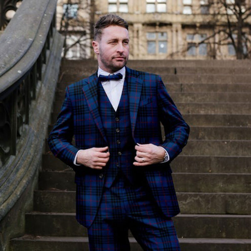 Men's 3 Piece Tartan Suit