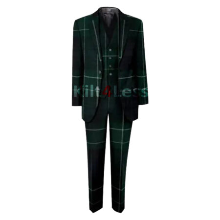 Abercrombie Modern Men's 3 Piece Tartan Suit