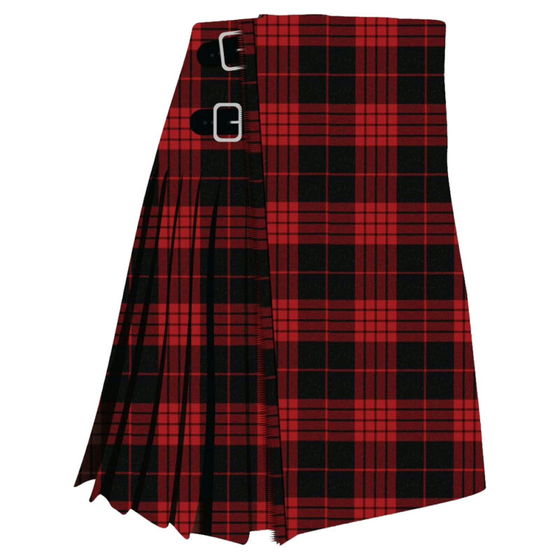 Cameron Black and Red Dress Modern Tartan Kilt