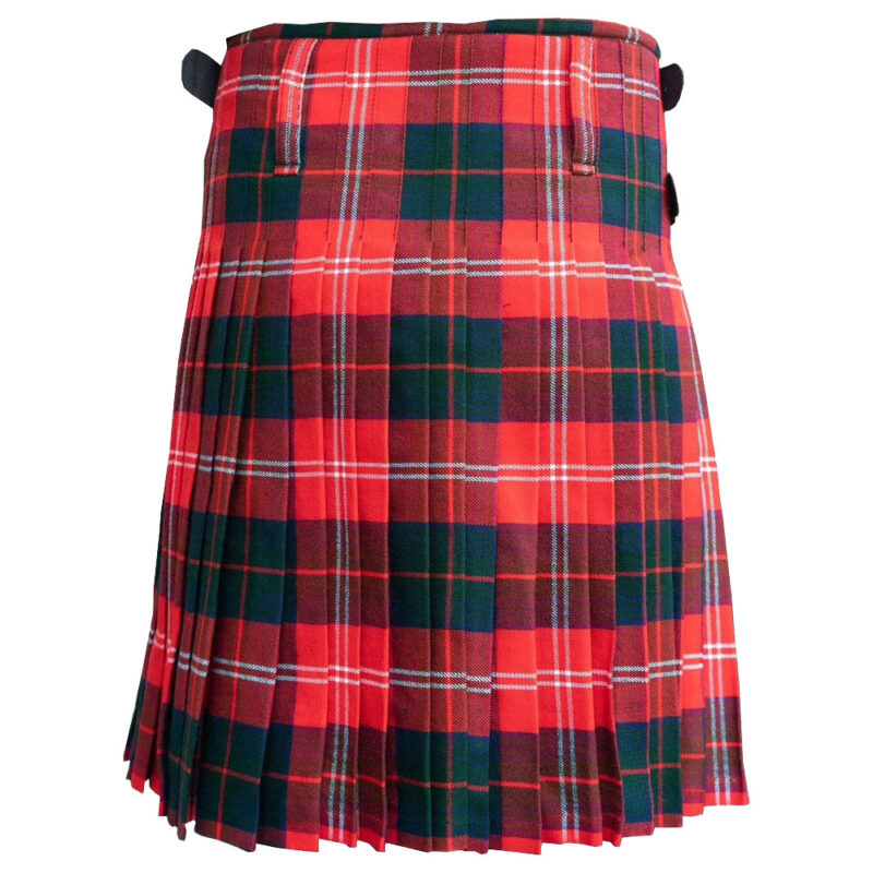 Chisholm Red Modern Tartan Kilt