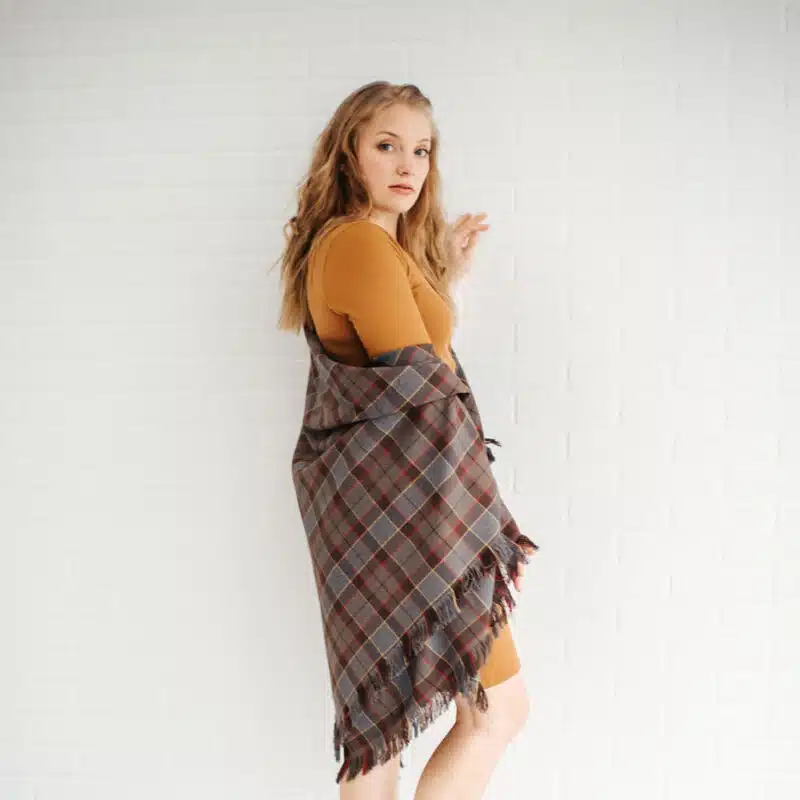 Outlander Fraser Tartan Shawl