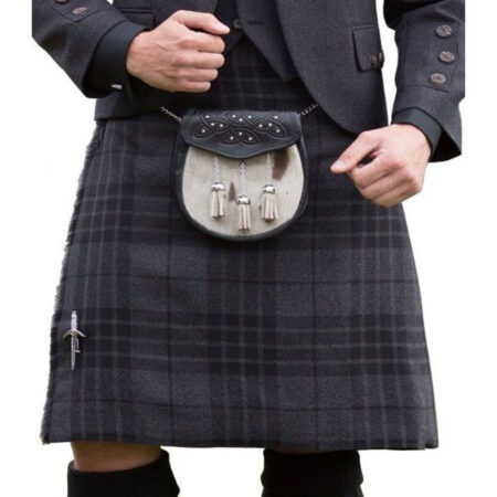 Hamilton Grey Tartan Kilt For Men